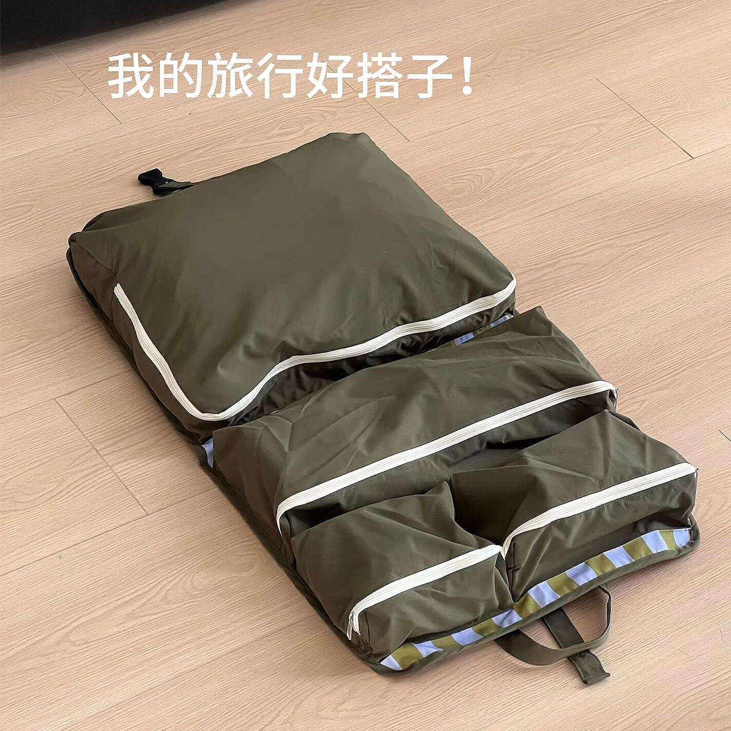 七合一短途旅行可携式收纳包洗漱包行李袋大容量女轻便手提可折叠