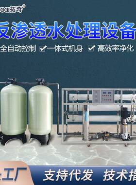 大型工业纯水设备6吨8吨10吨反渗透熔喷布超纯水处理净水全自动