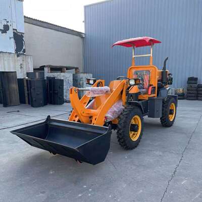 wheel loader 轮式小铲车装载机四驱 全地形建筑工程抓木机