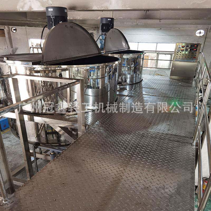 5吨日化品搅拌机洗涤用品搅拌罐高剪切乳化罐洗洁精洗衣液搅拌罐