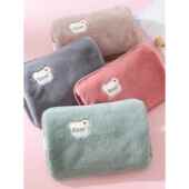 兔毛绒暖手宝可爱防爆充电热水袋注水暖水袋敷肚子电热宝学生暖宫