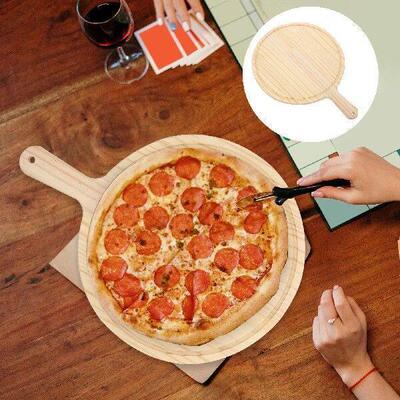 11 Inch Wooden Tray Home Peel Spatula Paddle Pine Heat