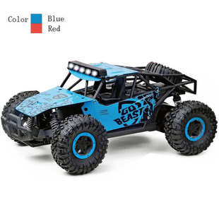 越野遥控车 2.4G带灯光高速四驱车 充电玩具车遥控玩具车男孩玩具