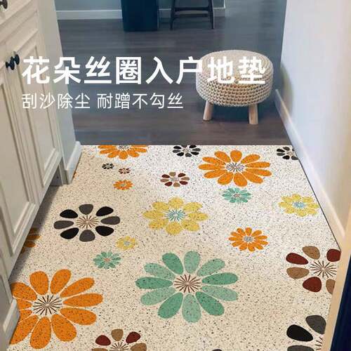 丝圈入户门地垫可定制裁剪加厚防滑脚垫家用进门口轻奢高级感地毯