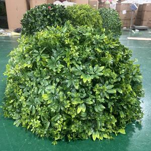 户外绿植井盖遮挡装饰品绿植球彷真绿植发财枫叶草球装饰米兰草球