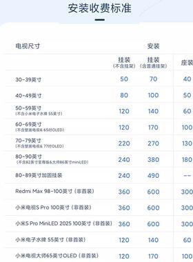 小.米电视S55/65/75MiniLED英寸家用一级能效平板240Hz高刷高清