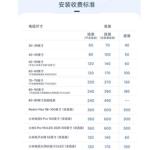 小.米电视S55/65/75MiniLED英寸家用一级能效平板240Hz高刷高清