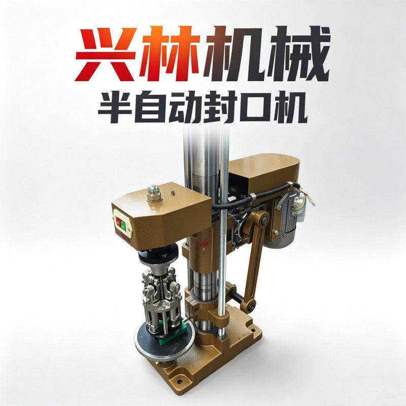 半自动封口机 白酒封口机 半自动旋盖封盖机 铝盖螺纹压盖机