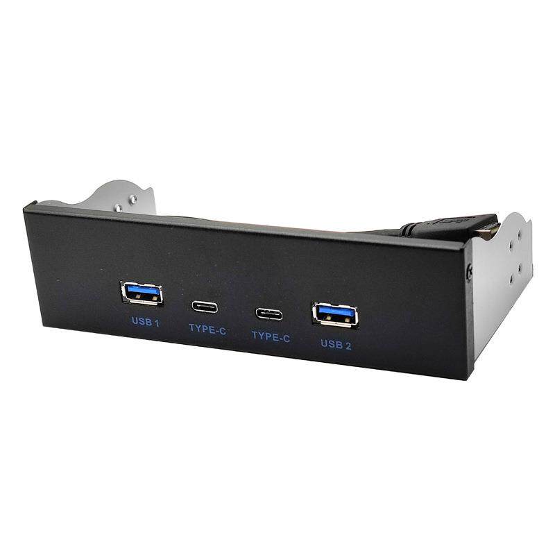 USB3.2TYPE-C光驱位10Gbps面板3.5寸5.25寸HUB19PIN转C口正反插