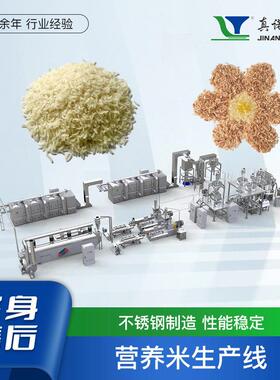 多谷物人造米生产线真诺冲泡米粥加工设备多功能即食米挤压膨化机
