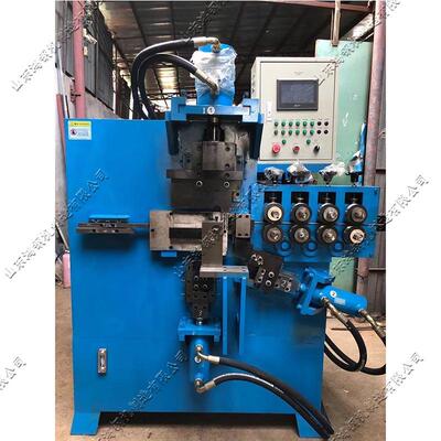 纤维带金属包成扣型丝机钢钢管包扣折成1539型机台式回型包扣弯机