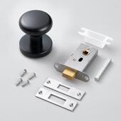 无卧室静音圆形门锁隐形单面门暗锁钥匙墙房门锌合金家用门锁背景