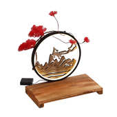 酒店会所意境菜创意根雕菜盘摆台私房菜盘个性 网红餐厅盘饰可DIY