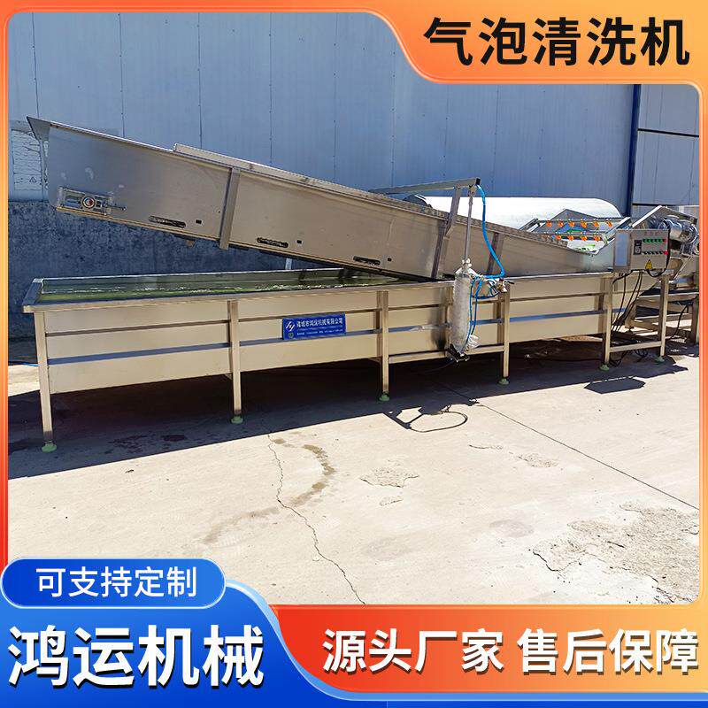 鸡爪鸭掌气泡清洗机牛羊肉清洗加工设备高压喷淋