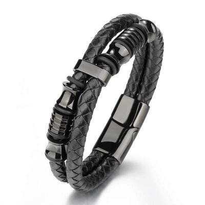 bangle leather bracelet men 手炼Girl Metal women Jewelry