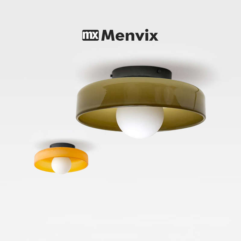 Menvix吸顶灯玄关阳台灯中古设计师卧室书房复古灯具走廊过道壁灯