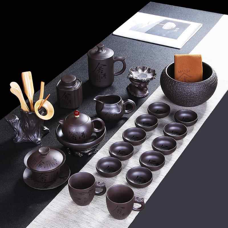 高档凌胜紫砂便携旅行功夫茶具套装一壶杯六收纳家用简约o户定制l