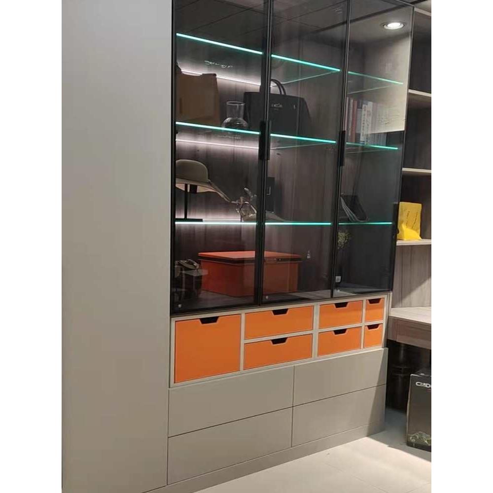 定抽屉收纳制屉式皮质宽抽子衣柜衣服皮储色物箱黑皮革扁箱平盒子