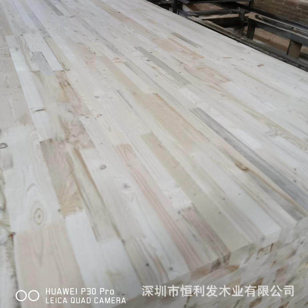 厂家现货加厚旧料松木指接填充材料直供规格门心填充料