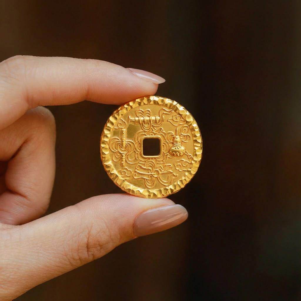 祈福金币吊坠石膏模具首饰模具打金模具金银加工模具
