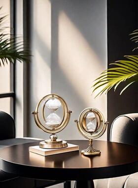 轻奢高级时光沙漏摆件办公室桌面装饰品客厅电视柜酒柜家用工艺礼