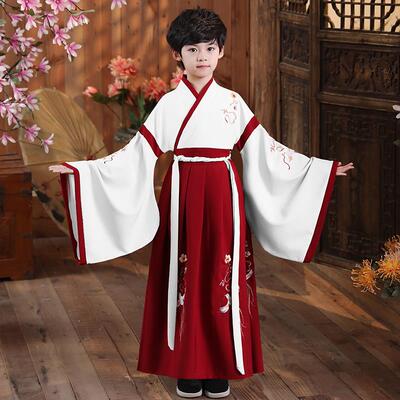 高档儿童服小男孩古装中国风超仙国男童少爷服服学表演出服装春夏