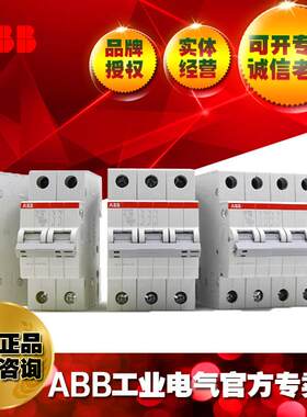ABB漏电短路保护器断路器电闸GSJ204 AC-C50/0.03/10175375