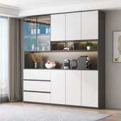 餐边柜高柜一体靠墙现代简约轻奢客厅餐厅家用茶水酒柜收纳储物柜