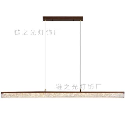 极简餐厅树脂吊灯现代简约吧台轻奢餐桌设计师高端意式一字长条灯