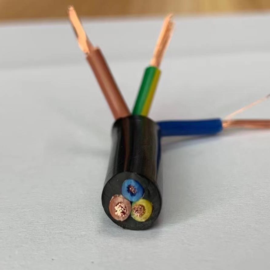 3芯4平方电缆线 3芯控制线 全铜软护套电缆 RVV3*4.0mm2