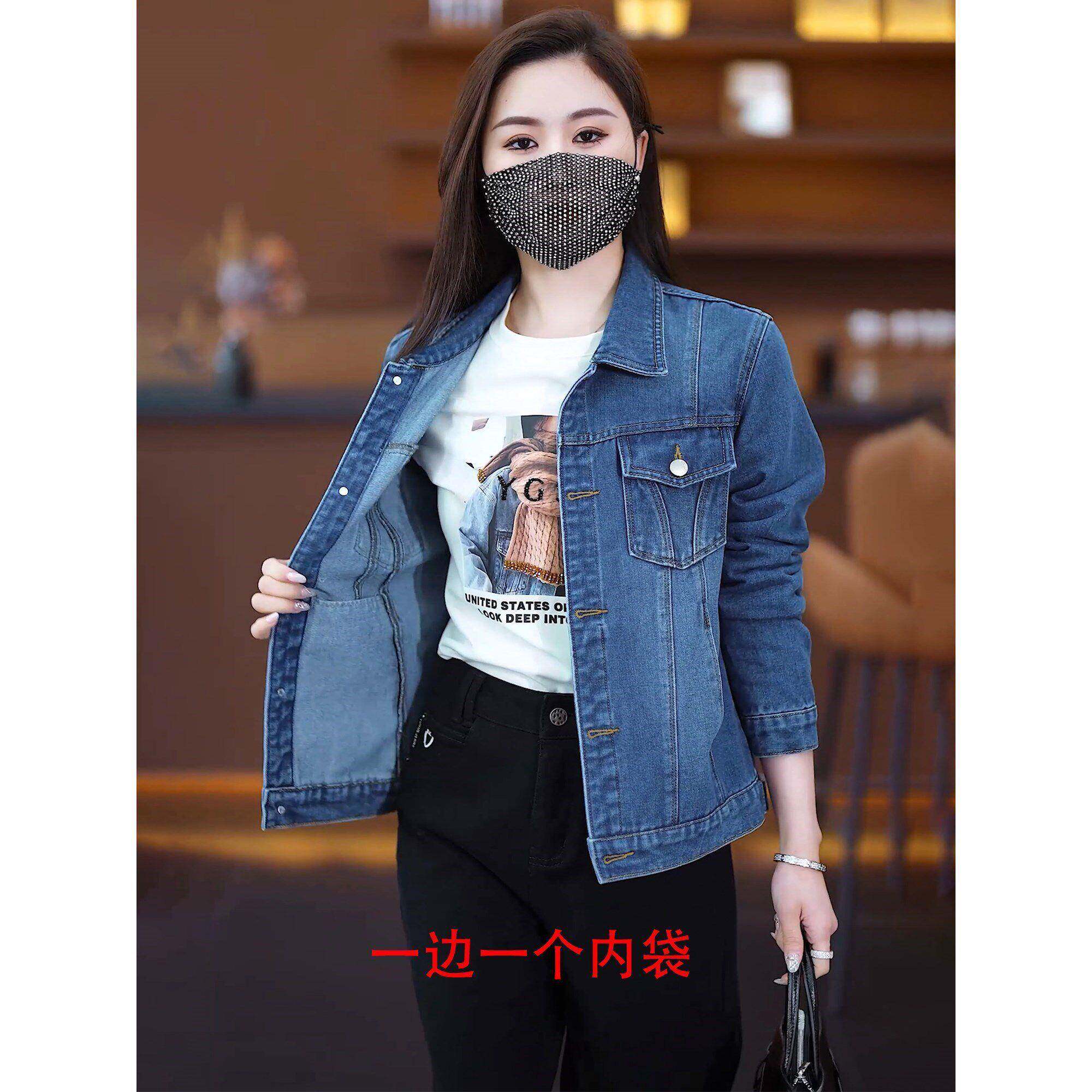 潮牌韩版百搭牛仔外套女短款春秋小个子休闲时尚学院风夹克上衣潮