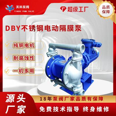 电动隔膜泵DB-25/80不锈钢304卧式耐腐蚀防爆酸碱溶剂四氟化工泵