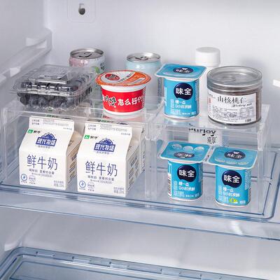 Multifunctional transparent divider shelf for refrigerator,