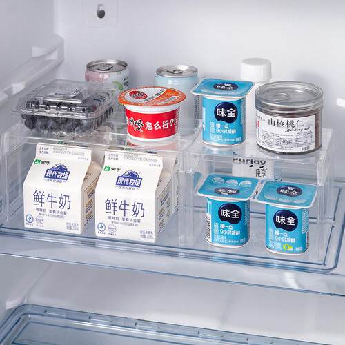 Multifunctional transparent divider shelf for refrigerator,