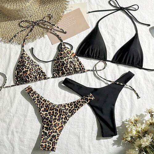 Bikini Split Swimsuit Women's Beach Four Swimsuit