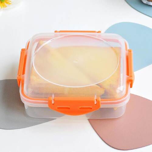 早餐盒便携三明治吐司盒食品级保鲜盒面包寿司饭团早餐便当密封盒