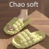 厚底防滑室内家庭漏水浴室男士 夏季 秋季 风格 女式 沐浴拖鞋 软底凉鞋