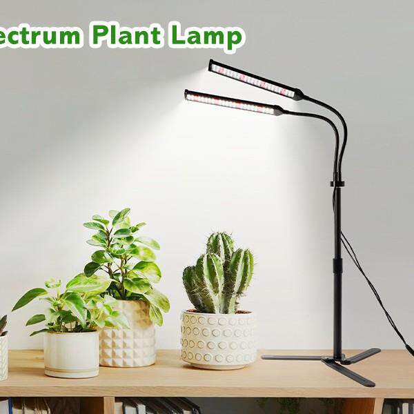 桌面式可折叠三角底座室内全光谱植物生长灯高度可升降植物补光灯