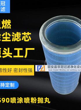 厂家销售3590阻燃喷涂喷粉抛丸除尘滤芯滤筒现货供应