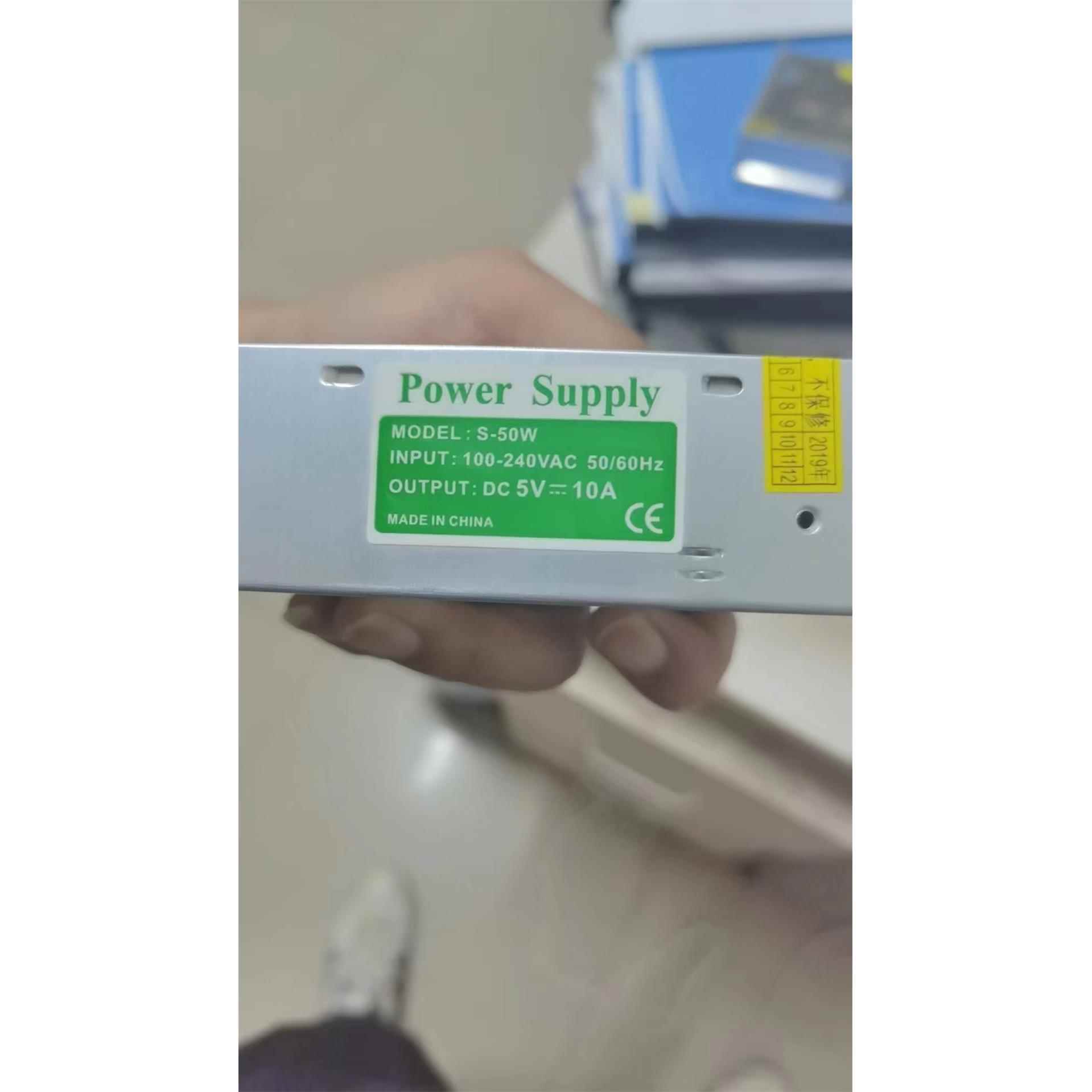 S-50W 5V10A车牌识别LED显示屏模组语音控制板卡5V12A停车场电源