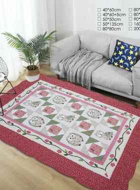 全棉绗缝200*230床拼垫接棉布夹地宠65197棉物爬行垫盖子可机洗地