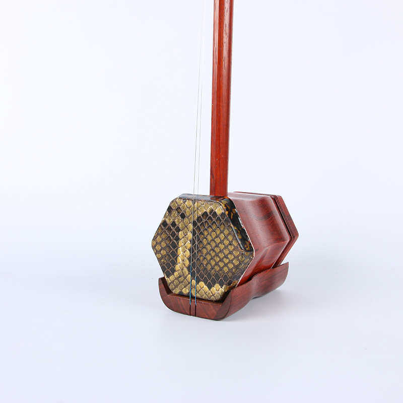 红木二胡  黑檀 民族乐器 红花梨木二胡琴 素杆龙头六角 二胡批发