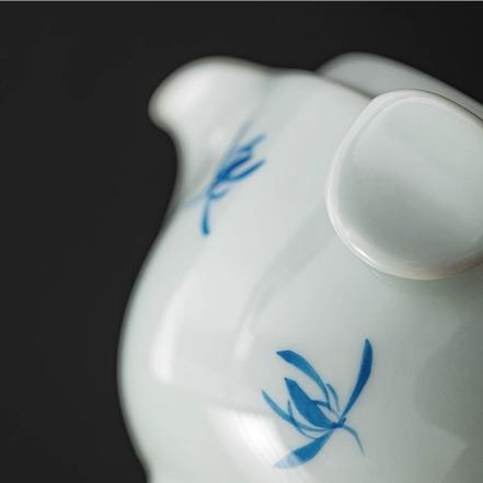 玩物尚置户外旅行茶具套装便携个人专用随身露营泡茶壶手绘快客杯