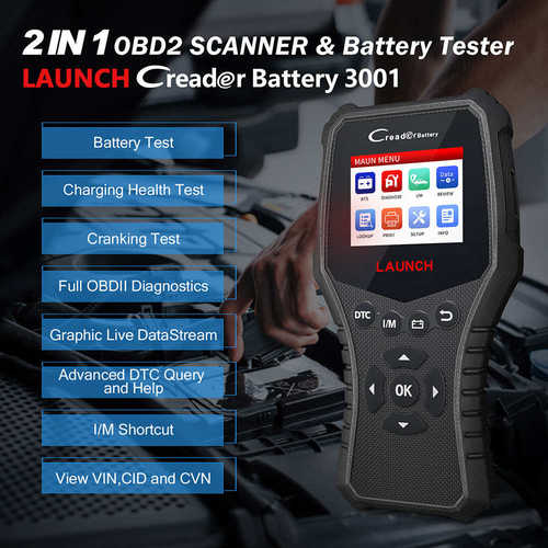 厂家直销LAUNCH X431 CRB3001 Car Battery Tester OBD OBD2 Scan