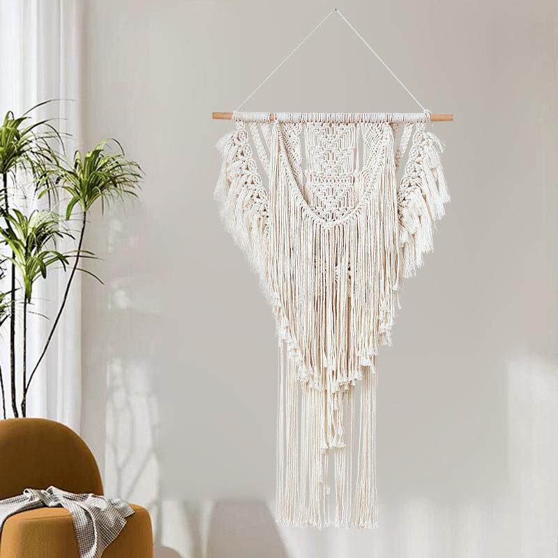 波西米亚挂毯 简约美学房间卧室手工编织挂毯 床头墙面挂饰壁毯