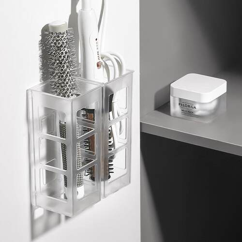 Minimalist Wall-Mounted Hair Straightener and Curling Iron S