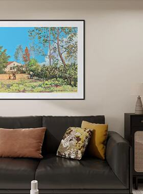 李利油画家【播种的季节】限量版画装饰画客厅斗柜儿童房卧室挂画