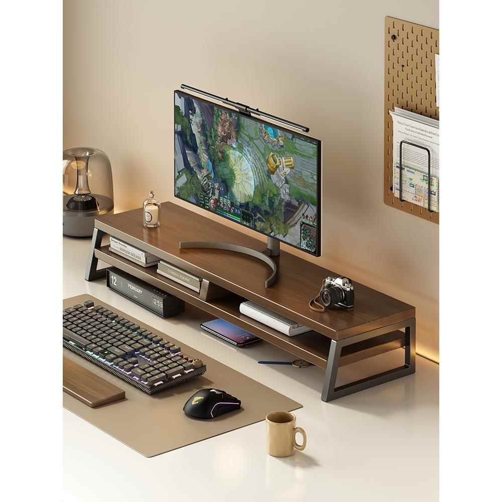 电竞房电脑增高架桌面置物架显示器底座支撑架工位加长笔记本支架