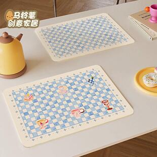 简约清新餐垫防油防水防烫免洗隔热垫咖啡机吧台餐桌面碗盘保护垫