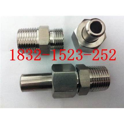 对焊式（压垫）直通螺纹终端接头PN63 BWΦ22-G1/2（M） 304SS